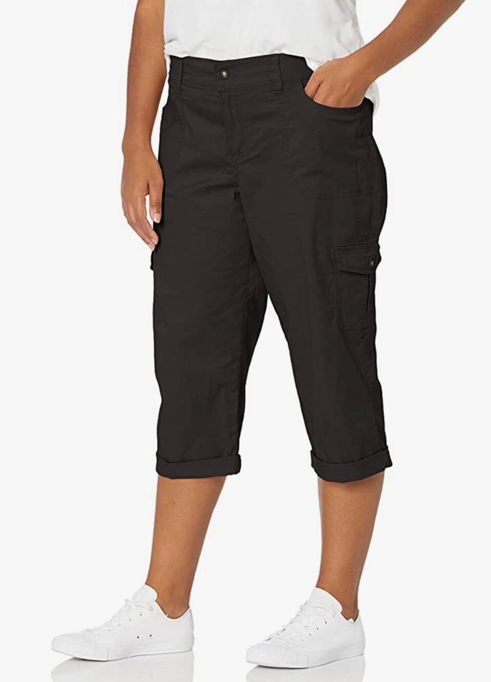 Lee Women's Plus Size Austyn Knit Waist Capri Pant Size 20W